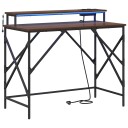  Skrivebord brun eik 100 x 50 x 86.5 cm Konstruert tre
