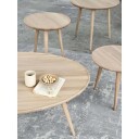 Mater - Accent Side Table Matt Lacq Oak Small Ø45
