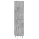  Highboard betonggrå 34,5x34x180 cm konstruert tre