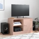 TV-benk rosa 67x39x44 cm stål