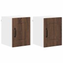  Kjøkkenskap 2 pcs Brun Eik 30 x 31 x 40 cm Konstruert tre