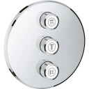 Grohe Grohtherm SmartControl Ventil For innbygging, 3 uttak, Krom