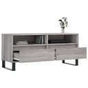 vidaXL TV-benk grå sonoma 100x34,5x44,5 cm konstruert tre