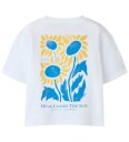 Name It T skjorte   NmfHelga   Bright White/Flower   Name It   2 år (92)   T skjorte Blå Gul Hvit