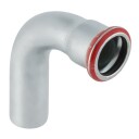 Geberit 76,1 mm 90° Bøy med Pressmuffe for Vanninstallasjon