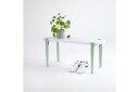 Khalkeus Sittebenk 90x30 cm Hvit/Blå/Grønn   Hanah Home
