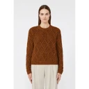 Max Mara Studio Dame Strikkevarer Brun M,