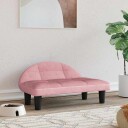 Vidaxl Hundeseng Rosa 70X52X30 cm Fløyel