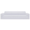 vidaXL 4-seters sofaovertrekk polyester hvit
