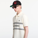Fred Perry Fp Graphic Polo Shirt Cream M