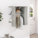 vidaXL Gangskap betonggrå 97,5x37x99 cm konstruert tre