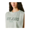 Pepe Jeans Dame Topper Grønn S,