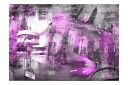 Fototapet Berlin Collage Violet 200x140 - Artgeist sp. z o. o.
