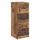 vidaXL Skuffeskap Gammelt tre 33 x 34,5 x 87 cm Konstruert tre