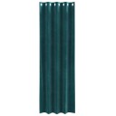  Gardiner med gardiner 2 pcs Mørkegrønn 140 x 260 cm Fløyel