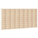 samlerutstilling i tre med 80 rom 80x4,5x40,5 cm