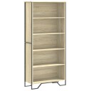 Bokhylle sonoma eik 80x31x169 cm sponplate