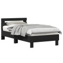  Svart eik seng ramme Svart eik Solid eik 90 x 190 cm Seng ramme