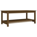 vidaXL Salongbord honningbrun 110x55x45 cm heltre furu