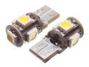 LED pære posisjons lys 5xSMD 12V   W3W / W5W Velg farge: Gul