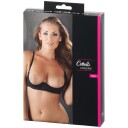 Cottelli Satin Half-Cup BH       - Svart - 80C