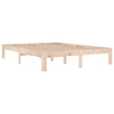 vidaXL Sengeramme heltre furu 140x190 cm