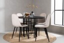 Kavenhamn Spisegruppe 115 cm Rund med 4 Bennie Stoler   Beige