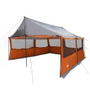 vidaXL telt Familietelt Grå og Oransje 450 x 400 x 265 cm Polyester og stål