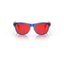 Oakley Frogskins Xxs Cystal Blue W/Prizm Ruby OS