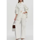 Off White Dame Jeans Hvit W29,