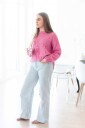 Johanna genser sterk rosa