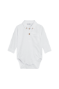 Hust And Claire Hust & Claire Basil skjortebody til baby white 92