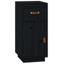 vidaXL Skjenk svart 34x40x75 cm heltre furu