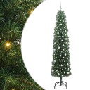  Kunstig juletre med 300 LED grønn 240 cm PVC og stål og plast