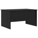 vidaXL Kaffebord Svart eik 80 x 50,5 x 42,5 cm Konstruert tre