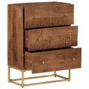  Kommode 55x30x76 cm heltre mango og jern 8721012215474