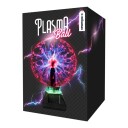 Mikamax Plasma Ball Bordlampe med Lyd og Vibrasjon 16cm Svart