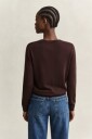 Gant Extrafine Merino Wool C Neck   Brown   M