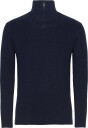 Knowledge Cotton Apparel Merino Half Zip Sweater   Navy   XL