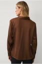 Ellos Collection   Skjorte med snøring   Brun