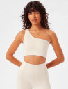 Girlfriend Collective Bianca Bra, One Shoulder - Cream - M