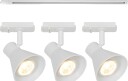 Link Eik 1 meter skinne med 3 spotter - Hvit