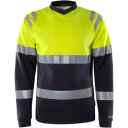 Fristads T-Shirt Flam Kl 1 7107 Tfl Varselgul/marinblå L