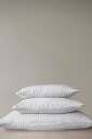 Mimou   Putetrekk Stripe 65x65 cm No.2 100% hamp   Hvit