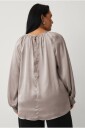 Ellos Plus collection   Bluse i sateng   Beige