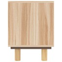 vidaXL TV-benk brun 80x30x40 cm heltre furu og naturrotting