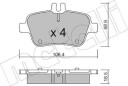 METELLI 22 0966 0 Bremseklosser