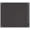  Kjøkkenbakplate 2 pcs Mørkegrå 70 x 60 cm herdet glass