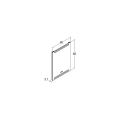 Dansani Level Speil med LED-lys 60x3,1x80 cm