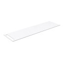 Korsbakken Benkeplate HPL med Håndkleholder Hvit Matt / 1 Side 170cm